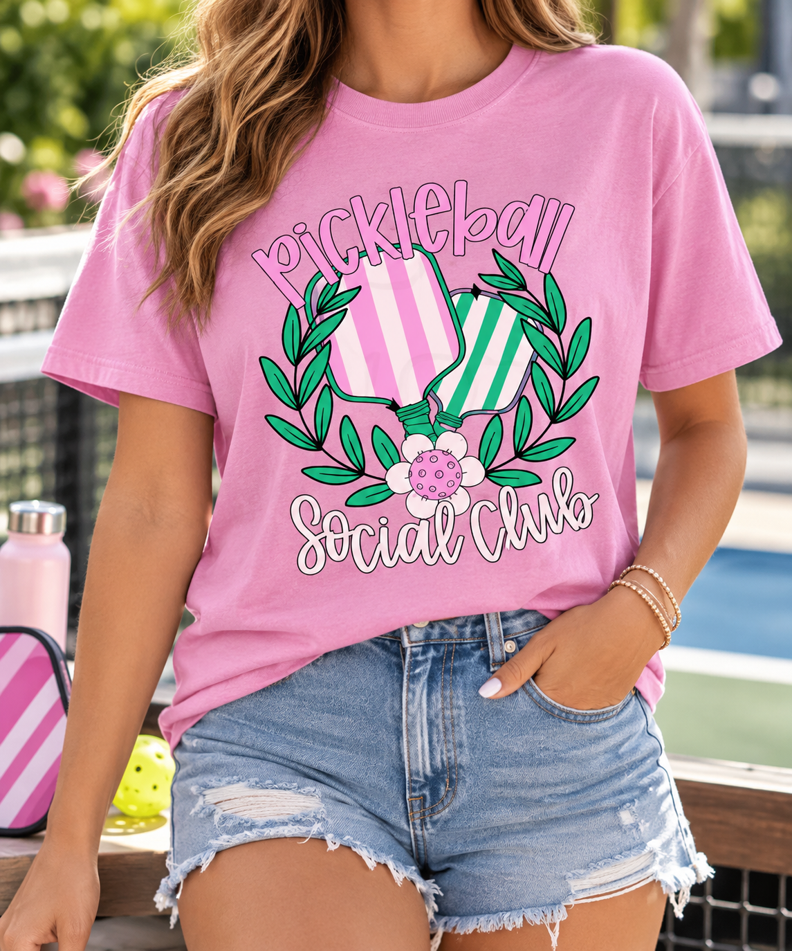 Pickleball Social Club boutique modeled mockup