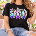 Spring: Floral Butterfly Letters boutique modeled mockup