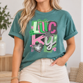 Lucky: Mixed Collage boutique modeled mockup