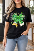 Shamrock Ribbon Bow boutique modeled mockup