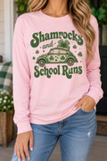 Shamrocks & School Runs boutique modeled mockup