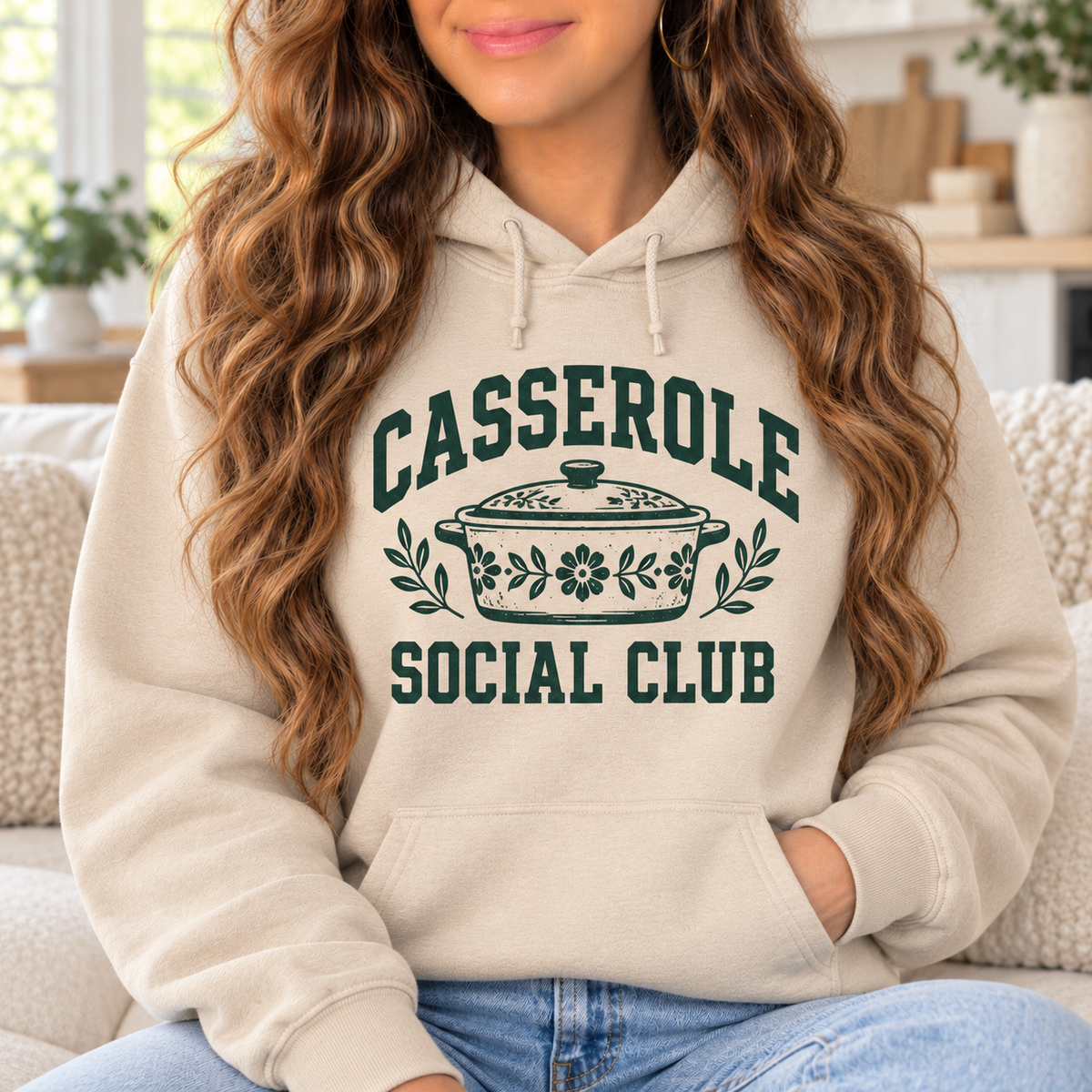 Casserole Social Club boutique modeled mockup