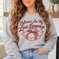 Leftovers Are My Love Language boutique modeled mockup