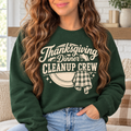 Thanksgiving Dinner Cleanup Crew boutique modeled mockup
