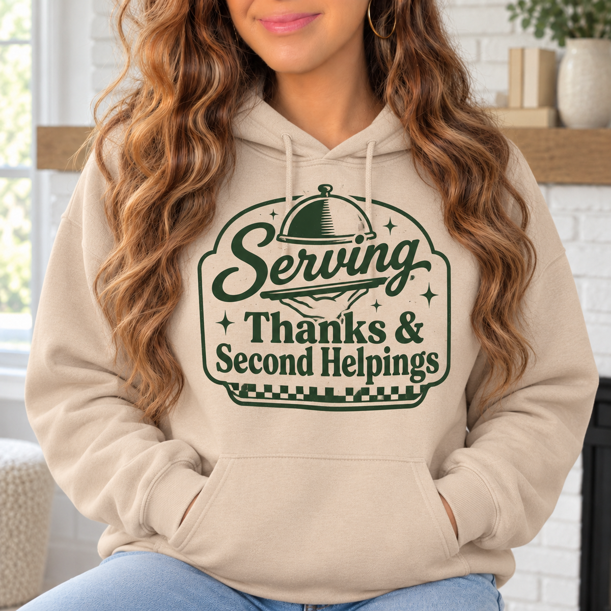 Serving Thanks & Second Helpings boutique modeled mockup