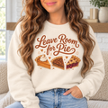 Leave Room for Pie boutique modeled mockup
