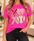 Baseball XOXO boutique modeled mockup
