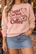 Cupid Can Wait, Mama Needs Coffee boutique modeled mockup