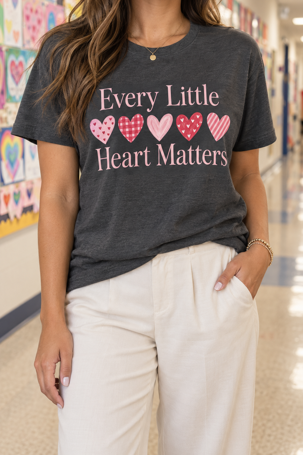 Every Little Heart Matters boutique modeled mockup