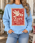 Love Delivered Daily boutique modeled mockup