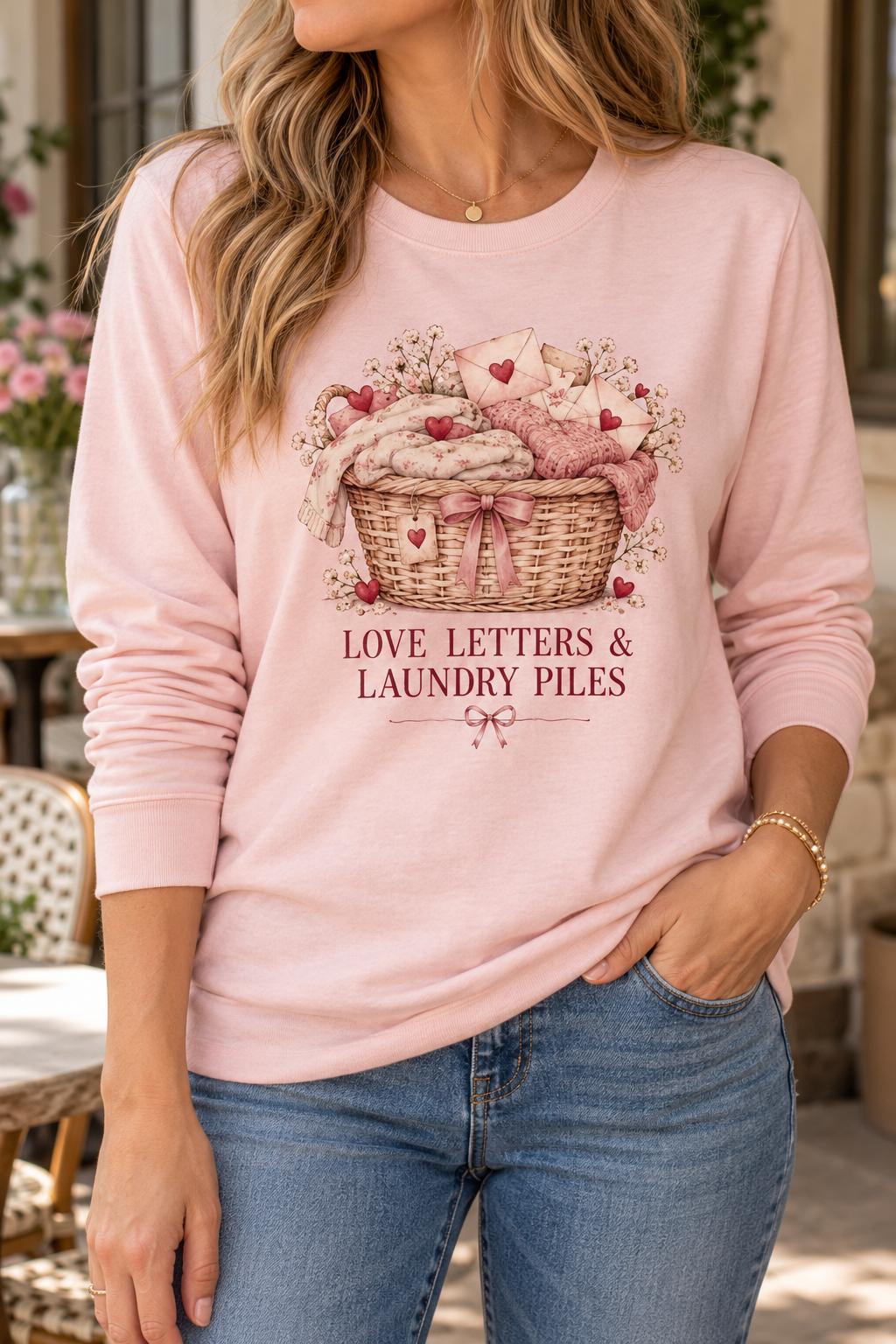 Love Letters & Laundry Piles boutique modeled mockup